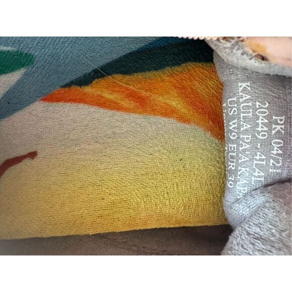 Olukai Kaula Pa'a Kapa Women Sz 9 Pink Espadrilles Linen Slip-On Shoes Loafers - Picture 6 of 6